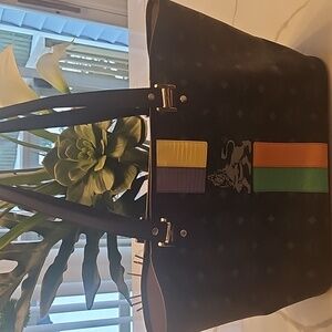 MCM Black Multicolor Tote Bag